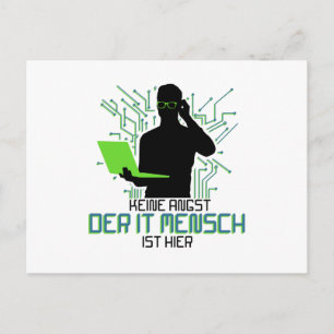 テクニカルサポートKeine Angst der It Mensch ポストカード