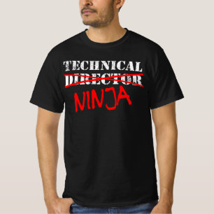 テクニカルディレクター忍者劇場の舞台裏のスタッフ Tシャツ