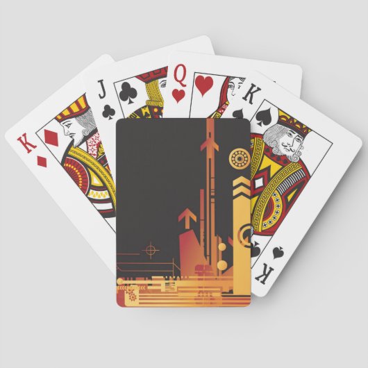 テクニカルハーフトーンの背景2 トランプ (裏面)