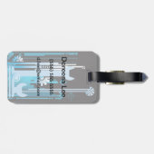 テクニカルハーフトーンの背景3 ラゲッジタグ (裏面横)