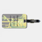 テクニカルハーフトーンの背景4 ラゲッジタグ (裏面横)