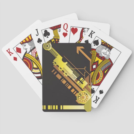 テクニカルハーフトーンの背景5 トランプ (裏面)