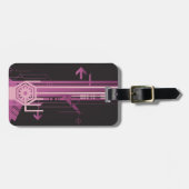 テクニカルハーフトーンパターン ラゲッジタグ (正面横)