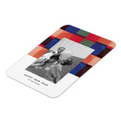 テクニカルプレイドフラットホリデーマグネットカード マグネット (左側)