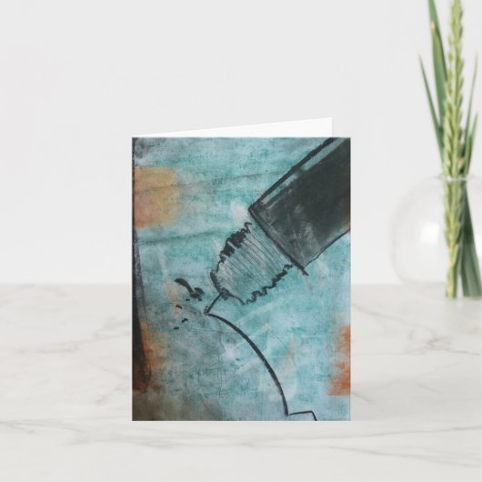 テクニカルペン、Brad Hines、Pastel Notecard カード (正面)