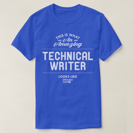 テクニカルライターこれは驚くべき技術である Tシャツ (デザイン正面)