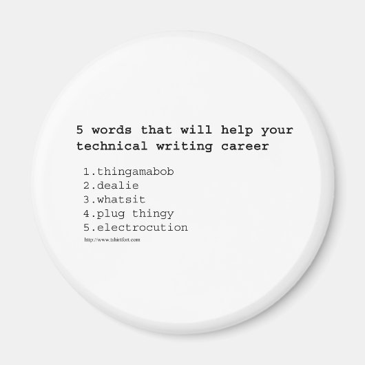 テクニカルライター マグネット (正面)