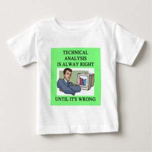 テクニカル分析の冗談 ベビーTシャツ
