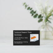 テクニカル・サポート・エキスパートのビジネス・カード 名刺 (スタンド正面)