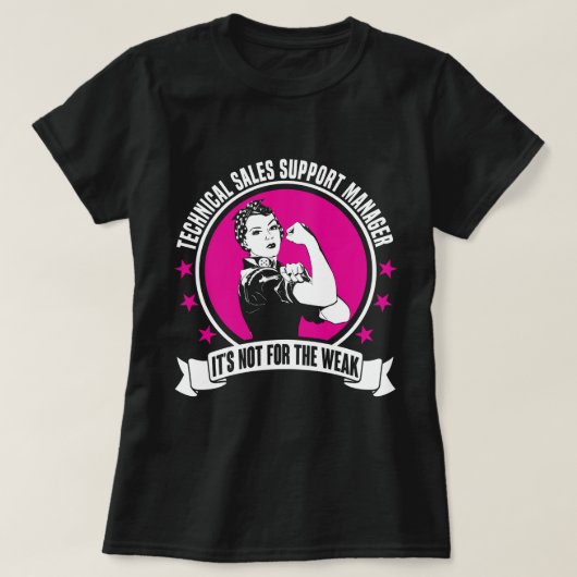 テクニカル・セールス・サポート・マネージャ Tシャツ (デザイン正面)