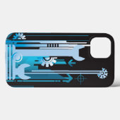 テクニカル・ハーフトーン背景3 Case-Mate iPhoneケース (裏面 (横))