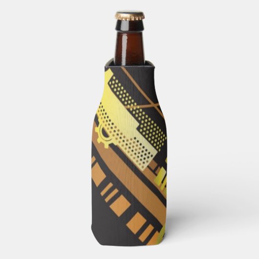 テクニカル・ハーフトーン背景5 ボトルクーラー (ボトル正面)