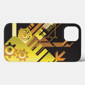 テクニカル・ハーフトーン背景5 Case-Mate iPhoneケース (裏面 (横))