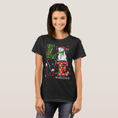 テクニシャンクリスマスサンタトナカイ愛の透析 Tシャツ (正面フル)