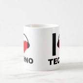 テクノが好きな人向けの面白いマグカップ コーヒーマグカップ (中央)