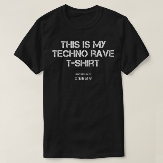 テクノこれは私のテクノレイヴパーティー Tシャツ (デザイン正面)
