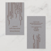 テクノのお洒落なスタイルの名刺 名刺 (正面/裏面)