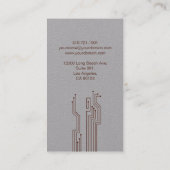 テクノのお洒落なスタイルの名刺 名刺 (裏面)