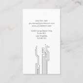 テクノのお洒落なスタイルの名刺 名刺 (裏面)