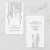 テクノのお洒落なスタイルの名刺 名刺 (正面/裏面)