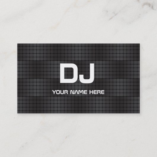 テクノの勾配DJの名刺 名刺 (正面)