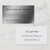 テクノの波によってブラシをかけられる金属 名刺 (正面/裏面)