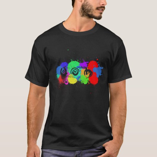 テクノの（ばちゃばちゃ）跳ねる Tシャツ (正面)