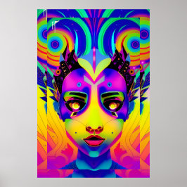 テクノアートで膨らむ – Ken Gage Art ポスター