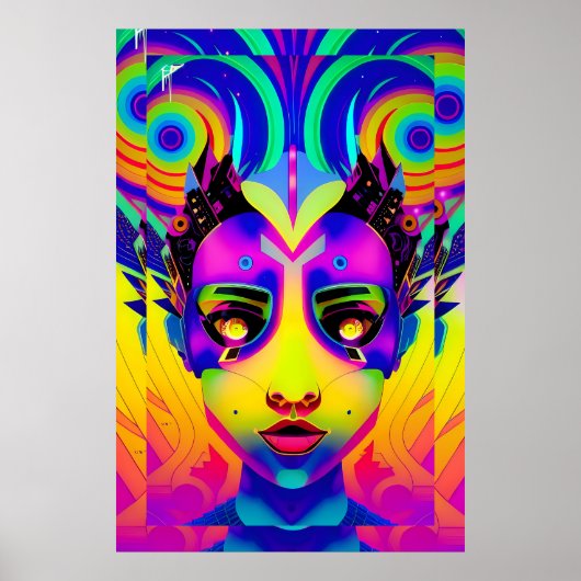 テクノアートで膨らむ – Ken Gage Art ポスター (正面)