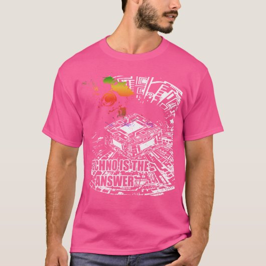 テクノイズアンサー ミュージック エレクトロ ダンシング Tシャツ (正面)