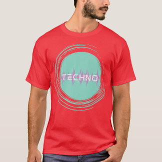 テクノウェーブEDMミュージックフェスティバルレイブドブステップ Tシャツ