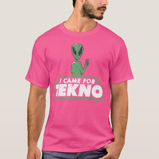 テクノエイリアンことわざEdmレービング Tシャツ (正面)