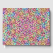 テクノカラーヴィンテージフラクタル万華鏡のように千変万化するパターン ゲストブック (正面)