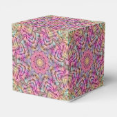 テクノカラーヴィンテージフラクタル万華鏡のように千変万化するパターン フェイバーボックス (裏面サイド)