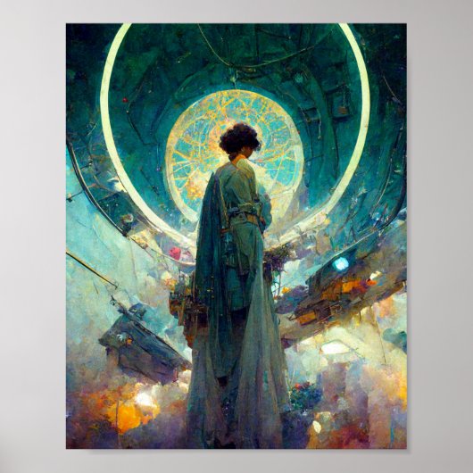 テクノクラット祭壇4SFアートポスター ポスター (正面)