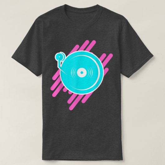 テクノターンテーブルEDMミュージックフェスティバルレイヴドブステップ Tシャツ (デザイン正面)