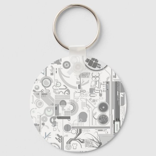 テクノチップ懸命駆動ベクトル実験 キーホルダー (正面)