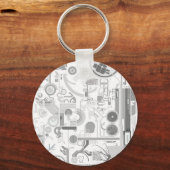 テクノチップ懸命駆動ベクトル実験 キーホルダー (正面)