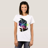 テクノハウスアーバンエレクトロニックミュージックサウンドクラブEDM Tシャツ (正面フル)