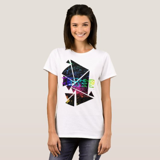 テクノハウスアーバンエレクトロニックミュージックサウンドクラブEDM Tシャツ (正面フル)