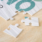 テクノハウスレトロレタリングエレクトロヴィンテージレイヴ ジグソーパズル (側面)