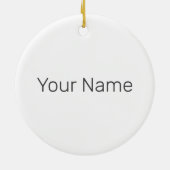 テクノハウスレトロレタリングエレクトロヴィンテージレイヴ セラミックオーナメント (裏面)