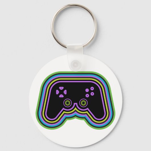 テクノビデオゲーム制御装置 キーホルダー (正面)
