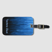 テクノブルーハイテクサイバースペースパーソナライズされた ラゲッジタグ (正面横)