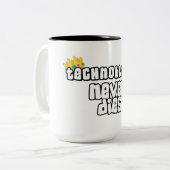 テクノブレードは死なない ツートーンマグカップ (正面左)