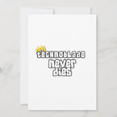 テクノブレードは死なない 招待状 (裏面)