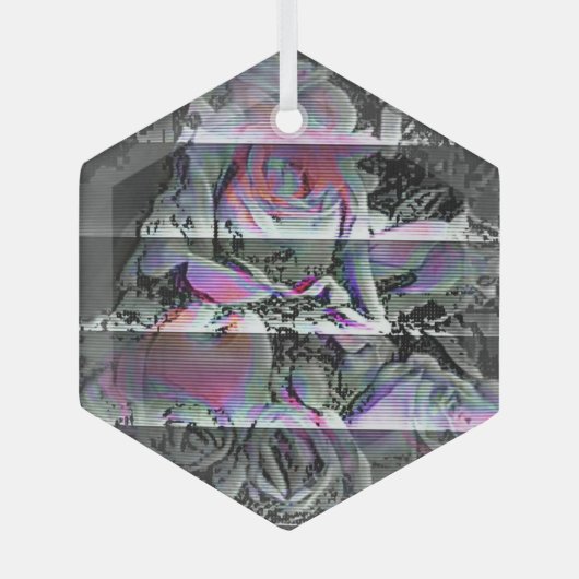 テクノブーケ ガラスオーナメント (正面)