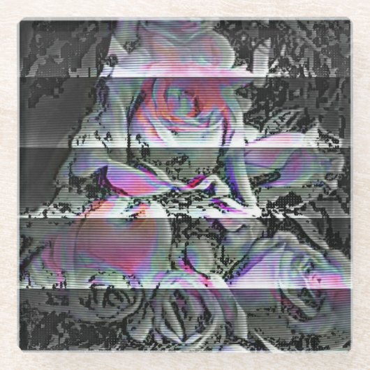 テクノブーケ ガラスコースター (正面)