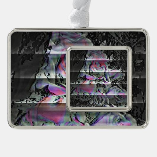 テクノブーケ シルバープレートフレームオーナメント (正面)