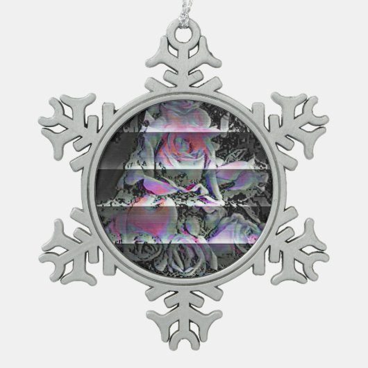 テクノブーケ スノーフレークピューターオーナメント (正面)